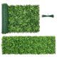 VEVOR műnövényfal, 101,6 x 304,8 cm-es műbuszpanelek, napvédő zöld háttér, sövény, műfű, esküvőre, beltéri, kültéri kertbe, hátsó udvarba