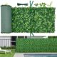 VEVOR műnövényfal, 4 db 61 x 243,8 cm-es műbuszpanel, napvédő zöld háttér, sövény, műfüves kerítés esküvőre, beltéri, kültéri kertbe, hátsó udvarba