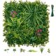 VEVOR műnövényfal, 12 db 50,8 x 50,8 cm-es műbükkfa panelek, napvédő zöld háttér, adatvédelmi sövénykerítés, műfű fali képernyő esküvőre, beltéri, kültéri kertbe, hátsó udvarba