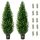 VEVOR 2 Pack 4' Mesterséges Cédrus Topiary Tree Faux Plant UV Decor Bel-/Kültéri