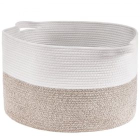   VEVOR pamutkötél tárolókosár 67L szőtt takarókosár 508x508x330mm (20 x 20 x 13 hüvelyk)