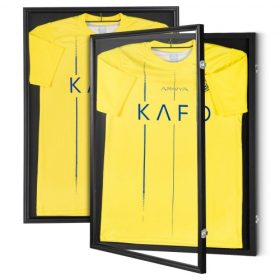   VEVOR 2 db-os meztartó keret, 23,3x31,2x1,5 hüvelyk/59,2x79,2x3,8 cm, nagy, zárható sportmez árnyékdoboz 98%-os UV-védelemmel ellátott PC üveggel és akasztókkal, baseball, kosárlabda, foci, jégkorong mezekhez és mezekhez