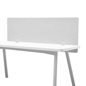   VEVOR asztali elválasztó panel, 1524 x 610 mm-es szorítóval rögzíthető irodai asztali válaszfal, PET fülkeelválasztó panel, munkaállomás-elválasztó 2 C-típusú szorítóval irodába, masszív helyiségbe, könyvtárba