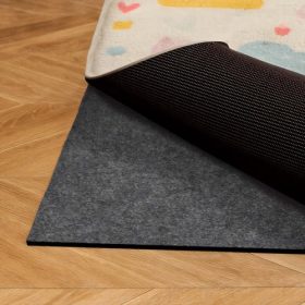   VEVOR szőnyegalátét 2,44 x 1,52 m, csúszásmentes szőnyegpadló, szőnyeg alátét kettős felületű filcpárnával és gumi markolattal, keményfa padlóvédelem minden padlóra, felületek, a szőnyegeket a helyén tartja