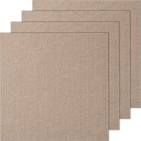   VEVOR szőnyeglapok, lehúzható és ragasztható, 45 cm x 45 cm-es négyzetek, öntapadós szőnyegpadló-lap, puha, párnázott szőnyeglapok, könnyen telepíthető barkácsolás hálószobába, nappaliba, beltérre, kültérre (10 lap, világosbarna)