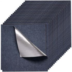   VEVOR szőnyeglapok 610x610 mm, 15 db-os, lehúzható és öntapadós szőnyeg, négyzet alakú szőnyeg, öntapadós, puha, párnázott, varratmentes borításhoz, 5,6 m², egyszerű barkácsolás utáni csere nappaliba, irodába, szürke