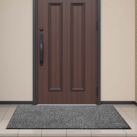   VEVOR bejárati ajtószőnyeg, 1524 x 914 mm-es kereskedelmi padlószőnyeg beltéri és kültéri használatra, ipari bejárati szőnyeg PVC hátlappal, strapabíró, mosható bejárati szőnyeg folyosóra, konyhába, erkélyre, garázsba, szürke