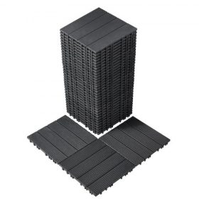   VEVOR egymásba illeszthető teraszlapok, 36 darabos csomag, 11,6"x11,6" 36 négyzetláb műanyag vízálló kültéri padlóburkolat minden időjárási körülményhez, teraszburkolati csempe verandára, medence melletti erkélyre, hátsó udvarba,