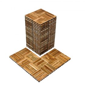   VEVOR egymásba illeszthető teraszlapok, tömörfa, 27 db-os csomag, 12"x12" vízálló kámforfenyő padló, minden időjárási körülményre, teraszburkolat, veranda, medence melletti erkély, hátsó udvar, (fa)