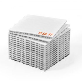   VEVOR szárazföld lapok jégkorongpadlóhoz, 12 x 12 hüvelykes, 15 db-os egymásba illeszthető, sokoldalú edzőfelület, táncparkett-lapok, jégkorong edzőfelszerelés tábla lövészethez (hamuszürke, 15 négyzetláb/doboz)