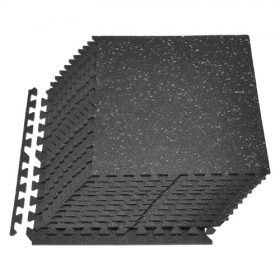   VEVOR Puzzle edzőszőnyeg, 24 db-os fitneszfelszerelés-szőnyeg, 610 x 610 x 10 mm, nagy sűrűségű EVA habszőnyeg-készlet, összekapcsolódó gumi puha lapok, védő padlópárna szürke pontokkal otthoni edzőterembe és irodába