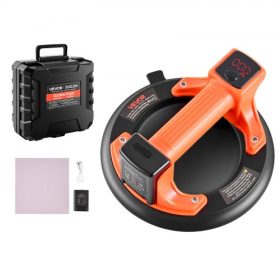   VEVOR elektromos tapadókorongos, 203 mm-es vákuumos üvegemelő digitális kijelzővel a szívóteljesítmény és az akkumulátor töltöttségi szintjének kijelzéséhez, 200 kg maximális emelési kapacitás, csempe tapadókorongos eszköz csempe