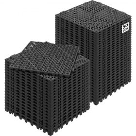   VEVOR moduláris összekapcsolódó párna, 50 db-os csomag 30 x 30 cm-es illesztő vízelvezető szőnyegek, puha PVC összekapcsolódó vízelvezető padlólapok, csúszásmentes vízelvezető lyuk fürdőszobába, konyhába, medencébe, nedves terület