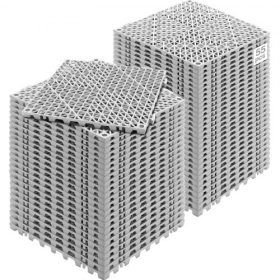   VEVOR moduláris összekapcsolódó párna, 55 db-os csomag 30 x 30 cm-es illesztő vízelvezető szőnyegek, puha PVC összekapcsolódó vízelvezető padlólapok, csúszásmentes vízelvezető lyukak fürdőszobához, fürdőszobához, konyhához, medenc
