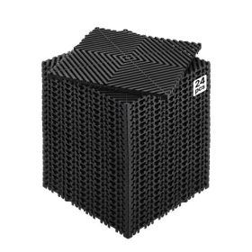   VEVOR összekapcsolódó vízelvezető szőnyeg, 12” x 12” moduláris összekapcsolódó párna, 24 db illesztő vízelvezető szőnyeg, csúszásmentes fekete PP vízelvezető padlólap és zuhanyszőnyeg, garázsba, kertbe, konyhába és kültérre