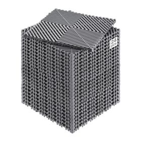   VEVOR összekapcsolódó vízelvezető szőnyeg, 12” x 12” moduláris összekapcsolódó párna, 24 db illesztő vízelvezető szőnyeg, csúszásmentes szürke PP vízelvezető padlólap és zuhanyszőnyeg, garázsba, kertbe, konyhába és kültérre