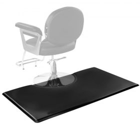   VEVOR fodrászszőnyeg, 1525 x 915 mm-es téglalap alakú, fáradtsággátló fodrászszék-szőnyeg, 23 mm vastag PVC + PU fodrászszék-szőnyeg lekerekített kivágással, botlásgátló, ferde szélekkel és csúszásmentes aljjal
