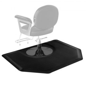   VEVOR fodrászszőnyeg, 1225 x 1505 mm, hatszögletű, fáradtsággátló szalonszék-szőnyeg, 13 mm vastagított fodrászszék-szőnyeg kerek kivágással, könnyen tisztítható PVC felülettel és botlásgátló, ferde szélekkel