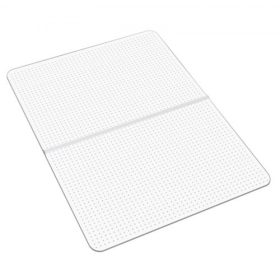  VEVOR székszőnyeg, 915 x 1225 mm-es irodai székszőnyeg szőnyegpadlóra, műanyag padlóvédő szőnyeg szegecses, csúszásmentes és könnyen tisztítható, sima siklású íróasztal alatti szőnyeg otthoni irodába (téglalap alakú)