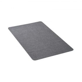   VEVOR székszőnyeg, 897 x 1396 mm-es irodai székszőnyeg kemény padlóra, padlóvédő gurulós székekhez, poliészter felület, csúszásmentes és könnyen tisztítható, sima csúszású íróasztal alatti szőnyeg otthoni irodába (sötétszürke)