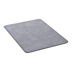   VEVOR székszőnyeg, 915 x 1225 mm-es irodai székszőnyeg kemény padlóra, padlóvédő gurulós székekhez, kordbársony felület, csúszásmentes és könnyen tisztítható, simán csúszik az íróasztal alatti szőnyeg alatt otthoni irodába (szürke