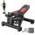 VEVOR lépcsőfok, mini lépcsőfok otthoni edzéshez, hidraulikus fitnesz csavarlépcső ellenállási szalagokkal, teljes test edzés kardio felszerelés, lépcsőfok LCD monitorral, 330LBS teherbírás