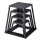 VEVOR pliometrikus ugródobozok, 12/18/24/30 hüvelykes pliometrikus doboz, platform és ugró agility doboz, csúszásgátló fitnesz edzés lépcsős dobozkészlet otthoni edzőtermi edzéshez, kondicionáló erőnléti edzés, fekete