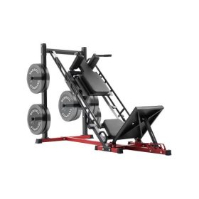   VEVOR Leg Press Hack guggológép, állítható lábnyomó kombináció lineáris csapággyal és súlytárolóval, alsótest-specialitás otthoni edzőterembe, lábedző berendezések quadizmokhoz, combhajlító izmokhoz, farizomhoz, vádlihoz