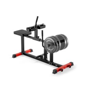   VEVOR ülő vádligép, 190 kg-os kapacitású vádlimelő gép, ülő vádlimelő lábgyakorlat otthoni edzőterembe, vádliedző felszerelés, alsótest speciális gép, 1,25 cm-es súlytárcsákhoz illeszkedik
