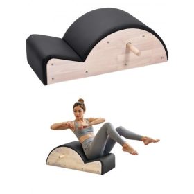   VEVOR Pilates gerinckorrektor, otthoni edzőterem jóga pilates kiegészítő, gumifa fitnesz edzőeszköz, íves fitnesz testedző felszerelés, gerincgyakorlatokhoz, egyensúlyozáshoz, törzsizom erősítéshez és nyújtáshoz