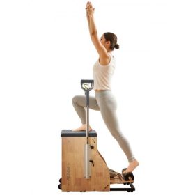   VEVOR Pilates szék, osztott pedálos stabilitású kombinált székek fogantyúkkal, gumifa vázas jóga fitnesz edzőgép, edzőreformer, Pilates ellenállás-edzőfelszerelés, otthoni edzőtermi stúdió edzéshez