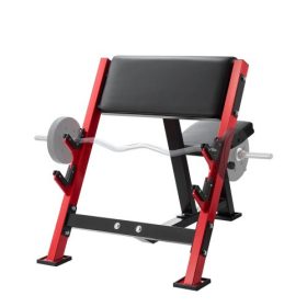   VEVOR Preacher Curl pad, Erőnléti edzőpadok, Max. terhelés 660 LBS Otthoni edzőtermi fitneszfelszerelés, Ülőkaros, izolált súlyzós, súlyzós bicepsz állomás, Állítható súlyzópad rúdtartókkal