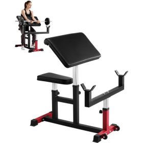   VEVOR Preacher Curl pad, erőnléti bicepszgép, maximális terhelés 440 LBS otthoni edzőtermi felszerelés, ülőkaros, izolált súlyzós súlyzós bicepsz állomás, állítható súlyzópadok otthoni edzőterembe