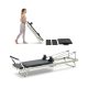 VEVOR összecsukható Pilates reformer, Pilates edzőgép otthoni edzőterembe, Pilates ágy kettős ellenállással - rugó és zsinór, reformerkészlet haladó felhasználóknak és kezdőknek, akár 180 kg-ig