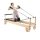 VEVOR Pilates Reformer gép, fa Pilates edzőfelszerelés otthoni edzőterembe, Pilates ágy kettős ellenállással - rugó és zsinór, reformer szett ülődobozzal, akár 400 font (kb. 180 kg)