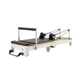   VEVOR összecsukható Pilates reformergép, reformerkészlet ülődobozzal, Pilates ágy kettős ellenállással - rugó és zsinór, haladó felhasználóknak és kezdőknek, otthoni edzőterem stúdió, akár 180 kg-ig