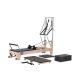 VEVOR Pilates Reformer, fa Pilates gép otthoni edzőterembe, erőnléti edzőberendezés kettős ellenállással, reformer doboz, ugródeszka, haladó felhasználóknak és kezdőknek, akár 180 kg-ig