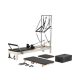 VEVOR Pilates Reformer, Pilates gép otthoni edzőtermi stúdióhasználatra, erőnléti edzőberendezés kettős ellenállással, reformer box és ugródeszka, haladó felhasználóknak és kezdőknek, akár 180 kg-ig