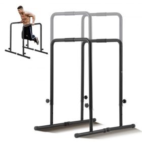   VEVOR tolódzkodó rudak, 440 font teherbírású, nagy teherbírású tolódzkodó állvány állítható magassággal, fitnesz edzés tolódzkodó állomás stabilizátor párhuzamos fekvőtámasz állvány, párhuzamos rudak otthoni edzőteremhez