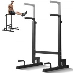   VEVOR tolórúd, 500 font teherbírású, nagy teherbírású tolóállvány állítható magassággal, fitnesz edzőtoló tolórúd állomás stabilizátor párhuzamos fekvőtámasz állvány, párhuzamos rudak otthoni edzőteremhez