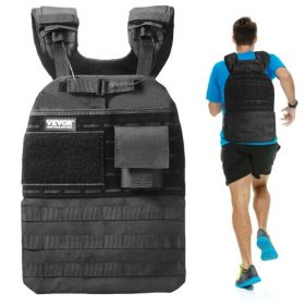   VEVOR súlymellény, 18 kg-os súlymellény, állítható testsúlyú kabát férfiaknak és nőknek, edzőeszközök erőnléti és állóképességi edzéshez, futáshoz, kocogáshoz, sétáláshoz, fitneszhez és fogyáshoz
