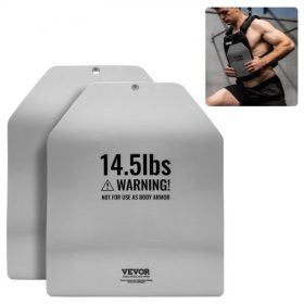   VEVOR Ívelt Súlymellény Tárgytárcsák, 14.5 LB Párok, Prémium Acél Súlytárcsák, Kontúros Ergonomikus Illesztés – WOD-ok, Kiegészítő Súly Mellényekhez, Erőedzéshez, Futáshoz, Megterhelő Edzésekhez