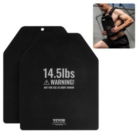   VEVOR Súlymellény Tárgytárcsák, 14.5 LB Párok, Prémium Acél Súlytárcsák, Kontúros Ergonomikus Illesztés – WOD-ok, Kiegészítő Súly Mellényekhez, Erőedzéshez, Futáshoz, Fitneszhez, Megterhelő Edzésekhez