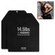 VEVOR Súlymellény Tárgytárcsák, 14.5 LB Párok, Prémium Acél Súlytárcsák, Kontúros Ergonomikus Illesztés – WOD-ok, Kiegészítő Súly Mellényekhez, Erőedzéshez, Futáshoz, Fitneszhez, Megterhelő Edzésekhez