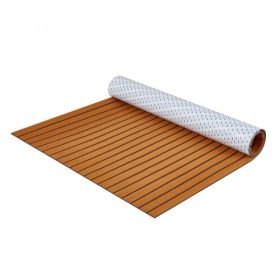   VEVOR Hajópadló, EVA hab hajóburkolat 240 x 116,8 cm, Csúszásmentes öntapadós padlóburkolat, 2,8 m² Hajószőnyeg hajókhoz, jachtokhoz, pontonokhoz, kajakokhoz