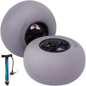   VEVOR Beach Balloon kerekek, 13"-os cserehomok gumiabroncsok, TPU kocsi gumiabroncsok Kayak Dollyhoz, kenu kocsihoz és buggyhoz, ingyenes légszivattyúval, 2 csomag