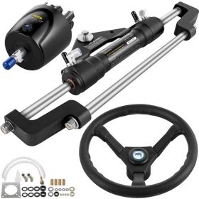   VEVOR Hidraulikus Kormánykészlet 300HP, Hidraulikus Hajókormány Készlet Kormánypumpa, Hidraulikus Hajókormány Készlet Hidraulikus Kormánytömlő Nélkül Hajó Kormányrendszerhez