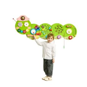   VEVOR Hernyó aktivitásfal, elfoglaltsági tábla panelek, 12 tevékenység, Montessori szenzoros faljáték 3-12 éves gyerekeknek, Montessori tanulási tevékenységközpont, ideális kisgyermek játszószobába, óvodai tanterembe