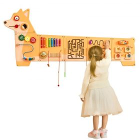   VEVOR kölyökkutya aktivitás fali tábla panelek, 12 tevékenység, Montessori szenzoros fali játék 3-12 éves gyerekeknek, Montessori tanulási tevékenységközpont, ideális kisgyermek játszószobába, óvodai tanterembe