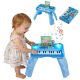 VEVOR Baby DJ játékkészlet 1-3 éves kisgyermekeknek, oktató zenélő asztali játékok 133 hangforrással, felvétellel és LED DJ lemezjátszóval, baba aktivitásasztal születésnapra, ajándék 6+ hónapos gyermekeknek